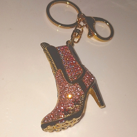 Pink Cowboy Boot Keychain - Picture 7 of 7